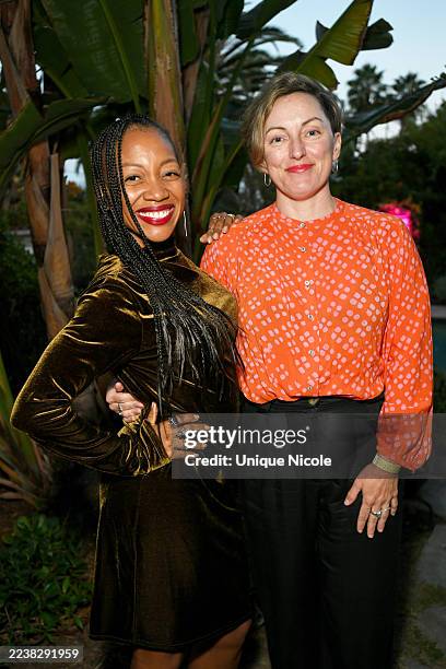 Tiffany Yvonne Cox and Martina Silcock attend Women In Film International Presents: A Global South x Hollywood Connect at Private Residence on...