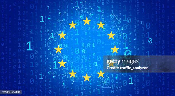 ilustrações, clipart, desenhos animados e ícones de antecedentes técnicos de segurança da união europeia - bandeira nacional europeia