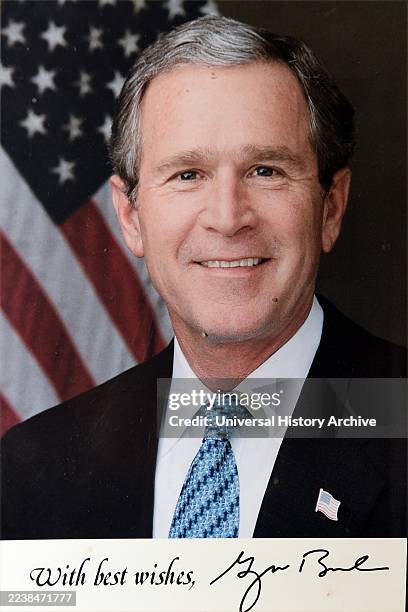 George W. Bush , Junior, 43rd president of the United States and son of the 41st president.