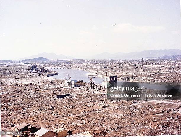 Hiroshima after the atomic explosion of August 1945.