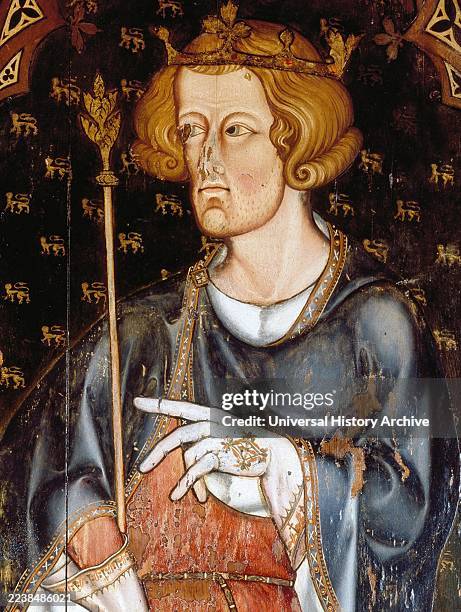 Portrait of King Edward I, at Westminster Abbey, between 1272 and 1307.