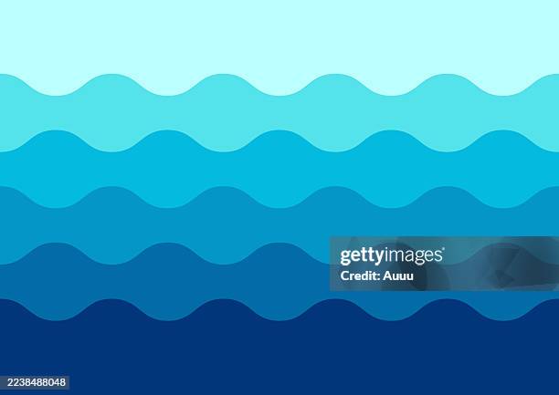 sea wave surface concept - water surface level stock illustrations