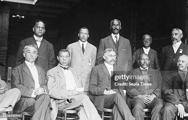 National Negro Business League Executive Committee, Photo shows African American leaders, including Booker T. Washington seated second from left.,...