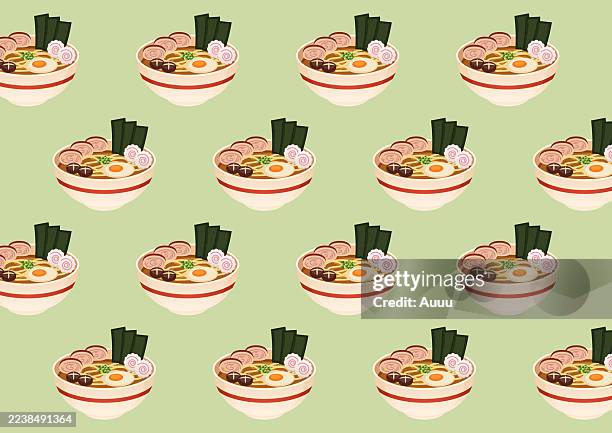 ramen concept - miso paste stock illustrations