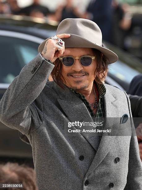 Johnny Depp attends the Christian Dior Womenswear Spring/Summer 2026 show as part of Paris Fashion Week on October 01, 2025 in Paris, France.
