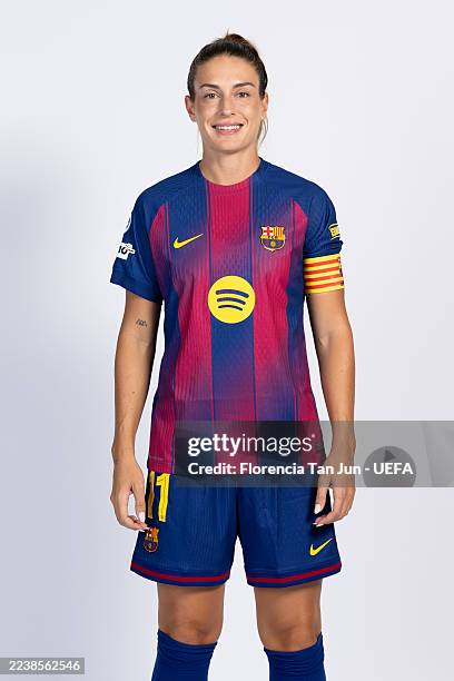 Alexia Putellas of FC Barcelona poses during the official UEFA Women's Champions League 2025/26 portrait session on September 30, 2025 in Barcelona,...