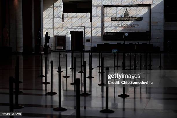 The U.S. Capitol Visitors Center is closed due to the federal government shut down on October 01, 2025 in Washington, DC. The federal government shut...