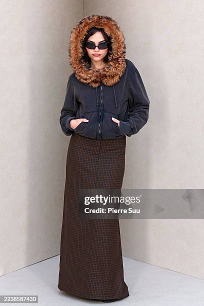 Ariana Greenblatt attends the Acne Studios Womenswear Spring/Summer 2026 show as part of Paris Fashion Week on October 01, 2025 in Paris, France.