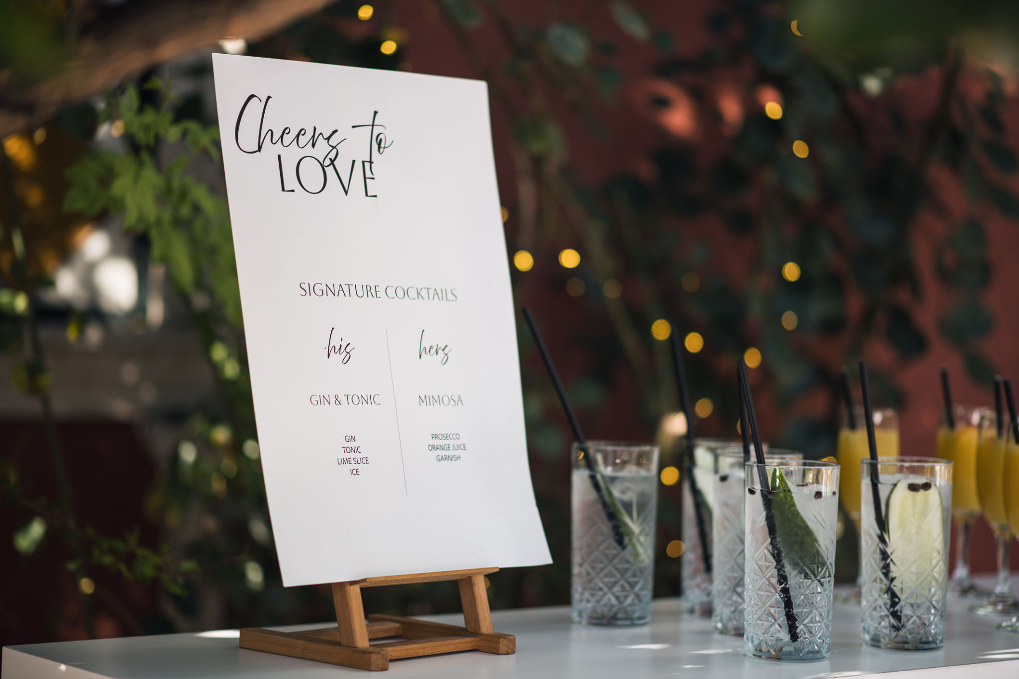 cocktail wedding