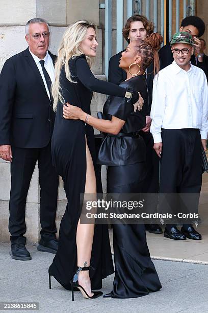 Paris Jackson and Janet Jackson attend the Tom Ford Womenswear Spring/Summer 2026 show as part of Paris Fashion Week on October 01, 2025 in Paris,...
