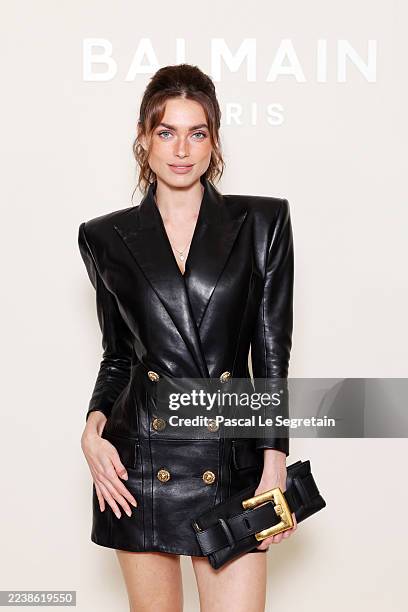 Charleen Weiss attends the Balmain Womenswear Spring/Summer 2026 show as part of Paris Fashion Week on October 01, 2025 in Paris, France.