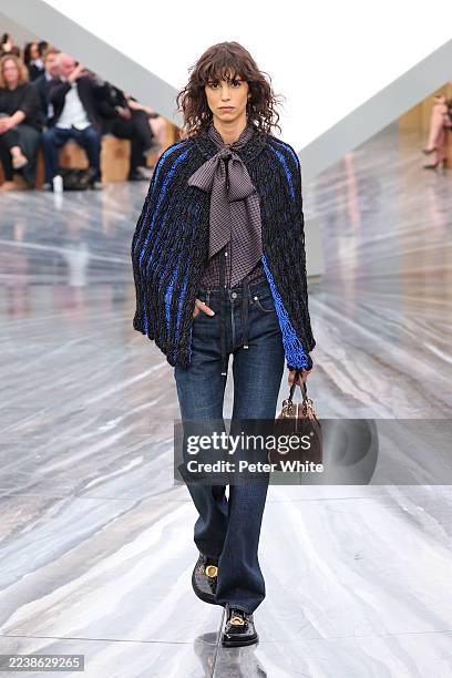 Model walks the runway during the Christian Dior Womenswear Spring/Summer 2026 show as part of Paris Fashion Week on October 01, 2025 in Paris,...