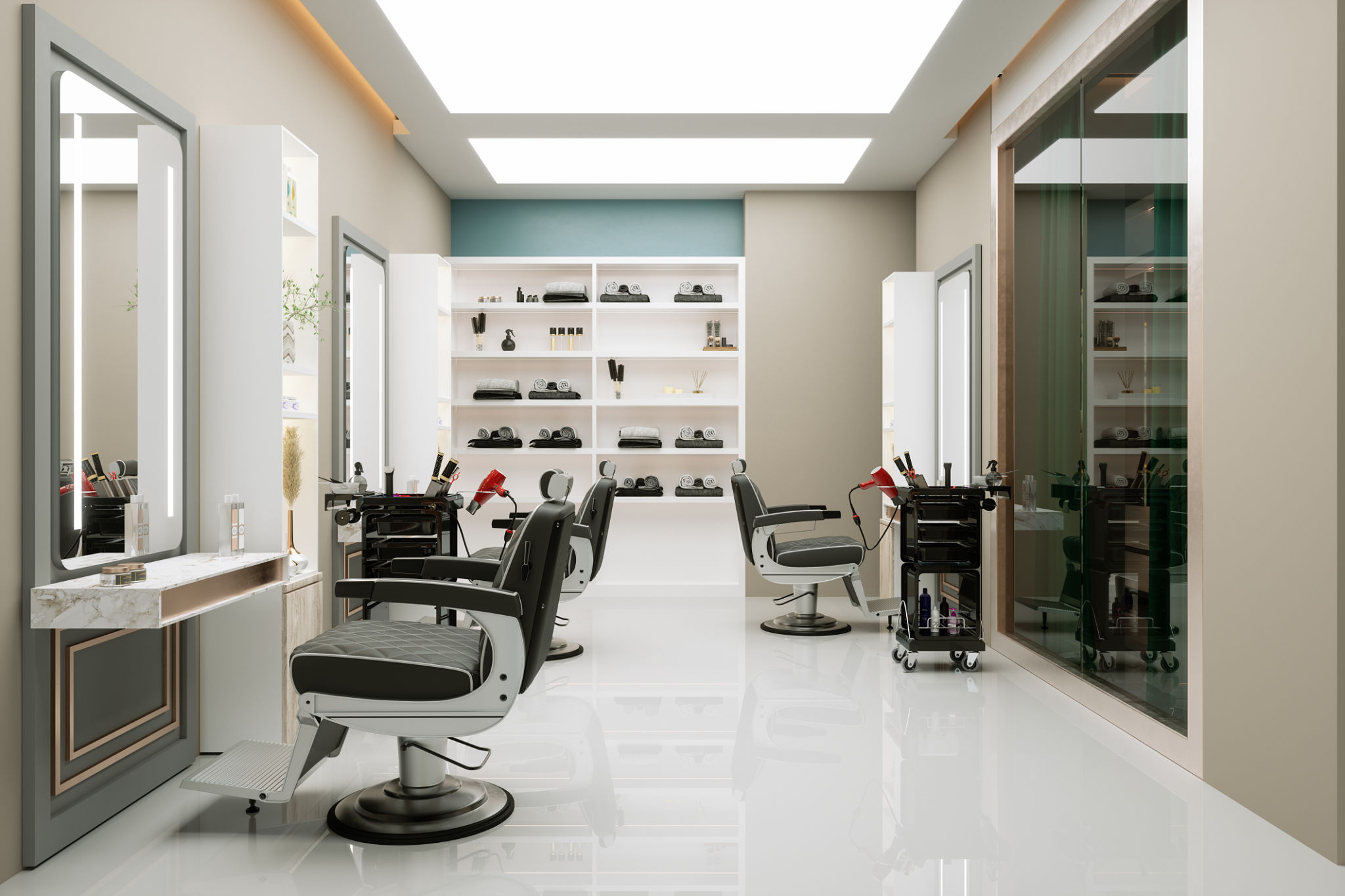 modern barbershop
