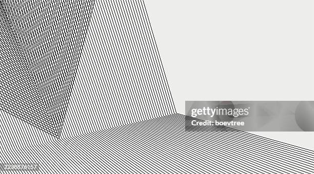 abstract folded line structure grids pattern design background - new perspective stock illustrations