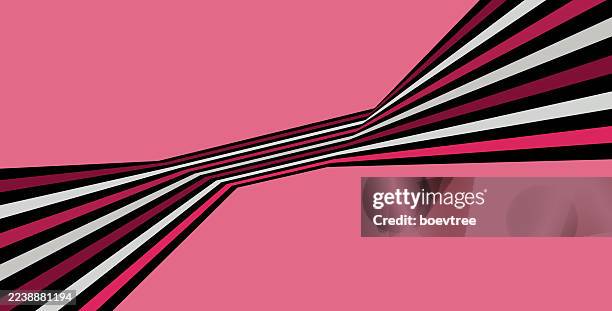 3d perspective colors stripe zebra texture pattern background - folded corner stock illustrations