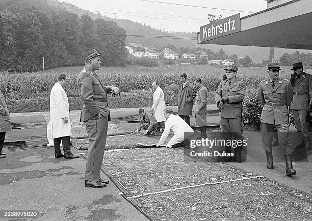 Preparations for the state visit of King Frederik and Queen Ingrid of Denmark, 1965.