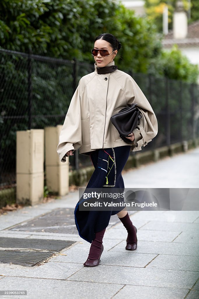 Street Style - Paris Fashion Week - Womenswear Spring Summer 2026 - Day Five