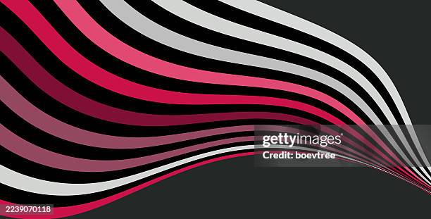 3d perspective fluidity stripe wave pattern texture zebra cover background - constant wave pattern stock illustrations