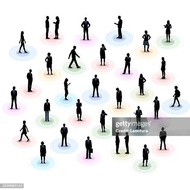 stockillustraties, clipart, cartoons en iconen met little people - eenzaamheid