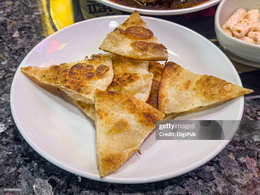 Cōngyóubǐng (Chinese Savory Flatbread)