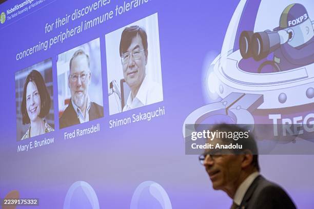 Announcement of the Nobel Prize in Physiology or Medicine 2025 awarded by the Nobel Assembly to scientists Mary E. Brunkow , Fred Ramsdell and Shimon...