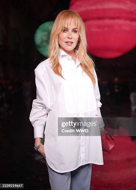Nicole Kidman at the Chanel fashion show as part of Spring/Summer 2026 Paris Fashion Week held at Grand Palais on October 06, 2025 in Paris, France.