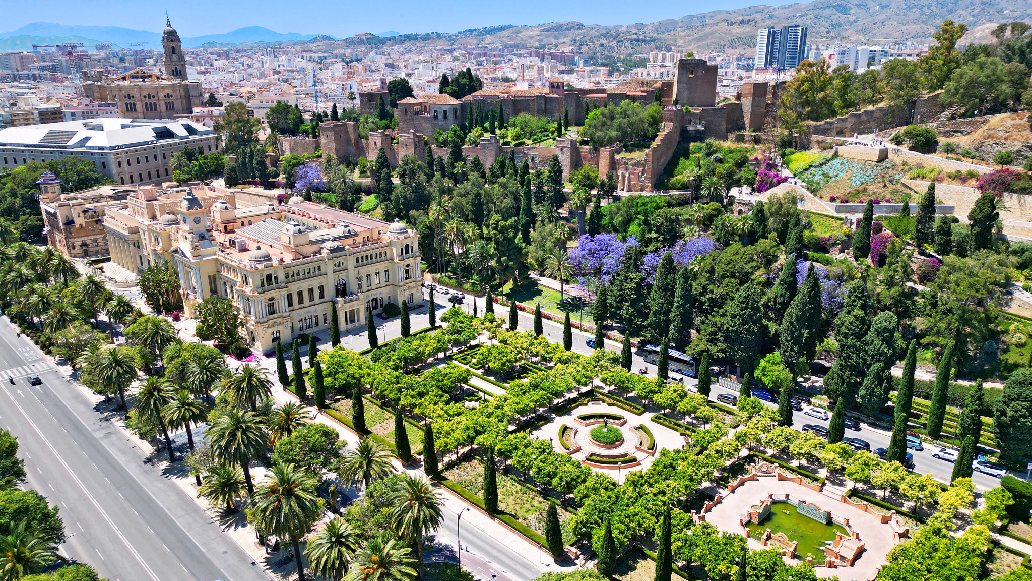 malaga skyline