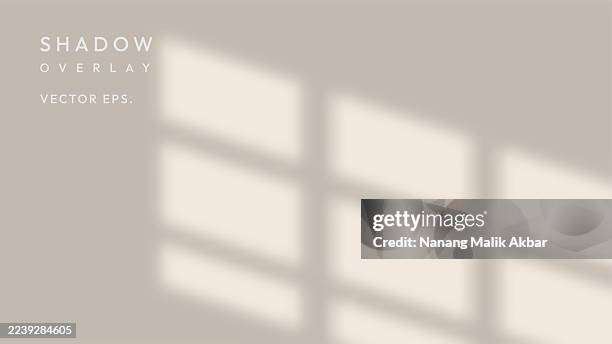 shadow window with transparent background for design mockup - shadow overlay stock illustrations