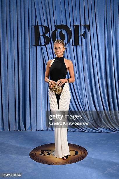 Caroline Daur attends the BoF500 Gala during Paris Fashion Week on October 04, 2025 in Paris, France.