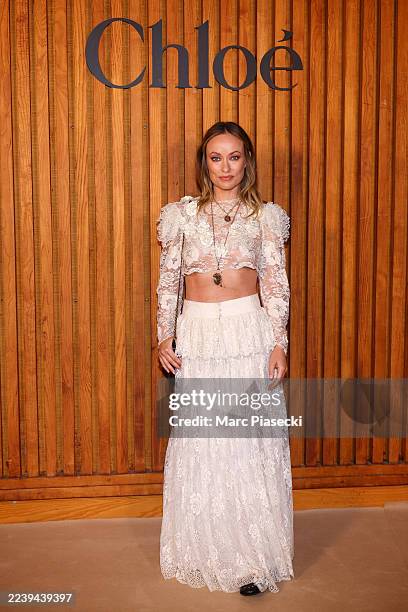 Olivia Wilde attends the Chloé Womenswear Spring/Summer 2026 show as part of Paris Fashion Week on October 05, 2025 in Paris, France.