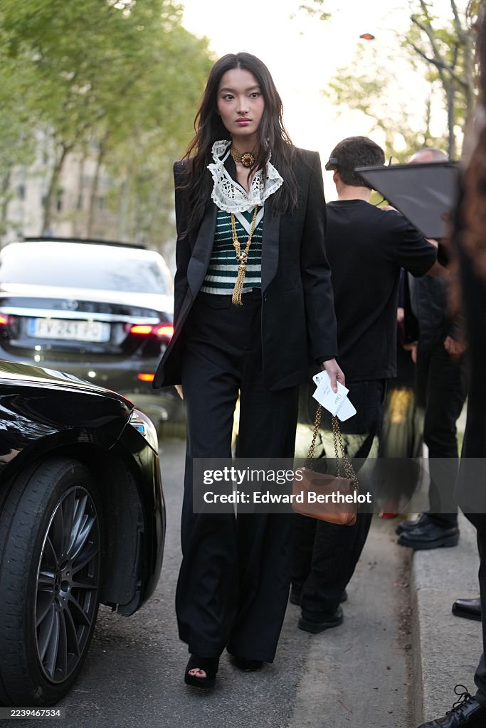 Street Style - Paris Fashion Week - Womenswear Spring Summer 2026 - Day Seven