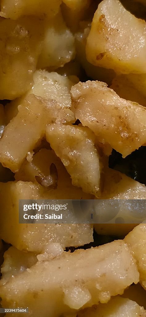 Potato roasted baked indian food