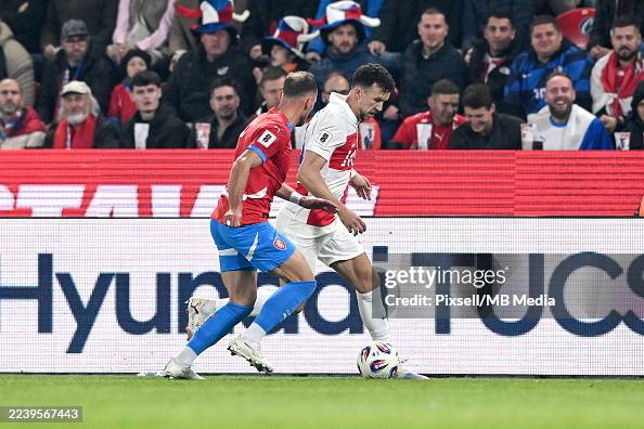 Ivan Perisic of Croatia controls the ball during the FIFA World