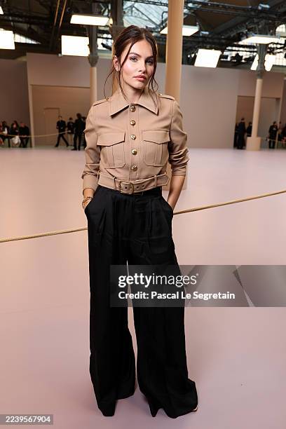 Thylane Blondeau attends the Zimmermann Womenswear Spring/Summer 2026 show as part of Paris Fashion Week on October 06, 2025 in Paris, France.