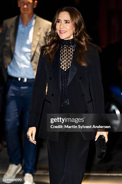 Queen Mary of Denmark attends the DR Girls' Concert In The Dark at The DR Concert Hall on October 6, 2025 in Copenhagen, Denmark.