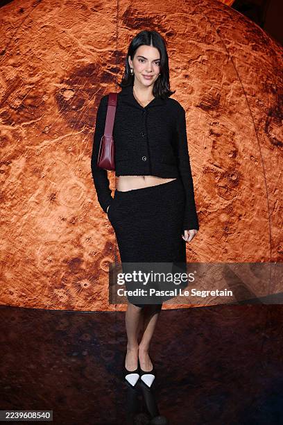 Kendall Jenner attends the Chanel Womenswear Spring/Summer 2026 show as part of Paris Fashion Week on October 06, 2025 in Paris, France.