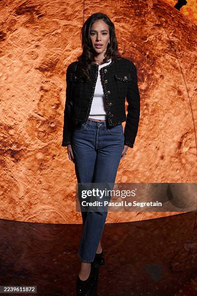 Bruna Marquezine attends the Chanel Womenswear Spring/Summer 2026 show as part of Paris Fashion Week on October 06, 2025 in Paris, France.