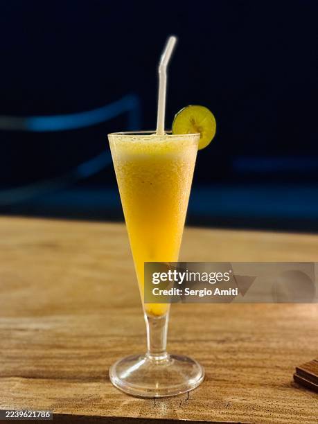 passion fruit frozen mocktail - tropical cocktail stock pictures, royalty-free photos & images