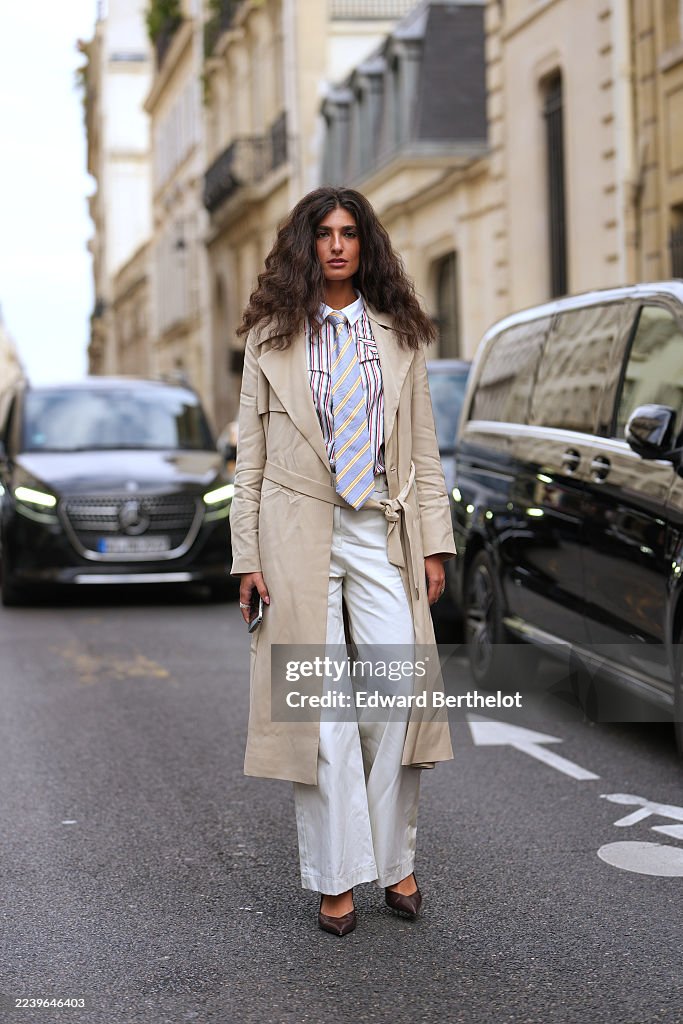 Street Style - Paris Fashion Week - Womenswear Spring Summer 2026 - Day Eight