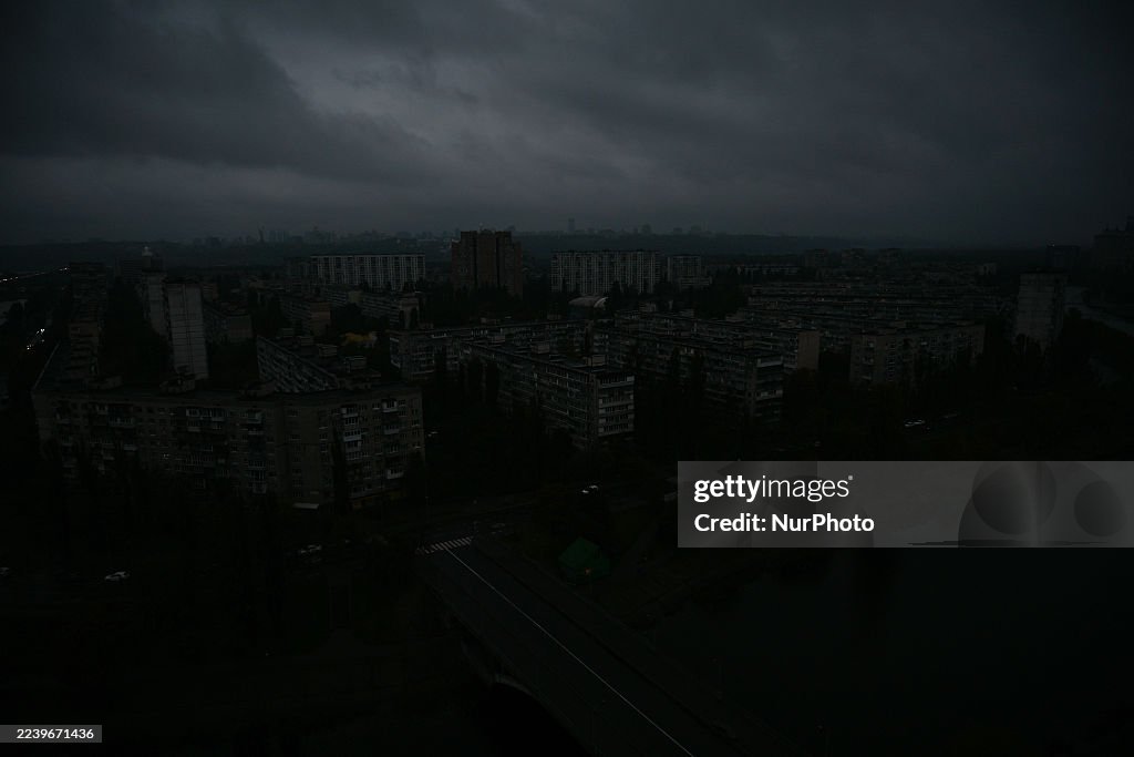 Blackout in Kyiv after Russian attack