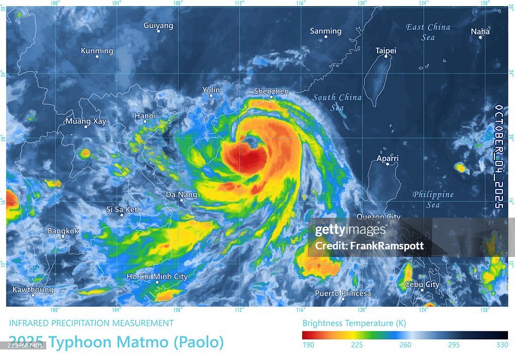 Typhoon Matmo 20251004 Precipitation Map Shenzhen