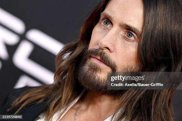 Jared Leto attends the Premiere of Disney's "Tron: Ares" at TCL Chinese Theatre on October 06, 2025 in Hollywood, California.