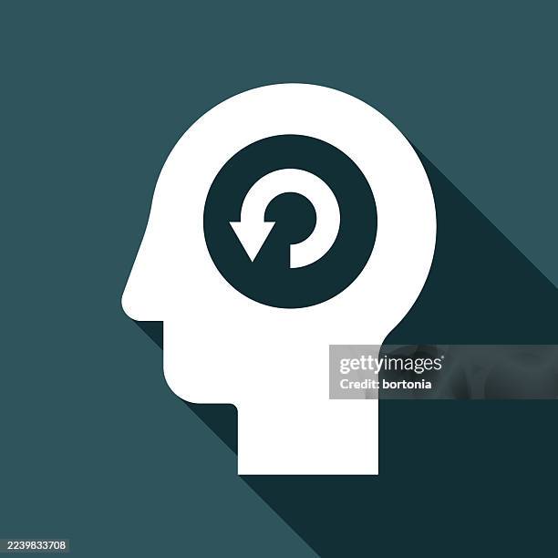circling back direction arrow head glyphs icon - rewind logo stock illustrations