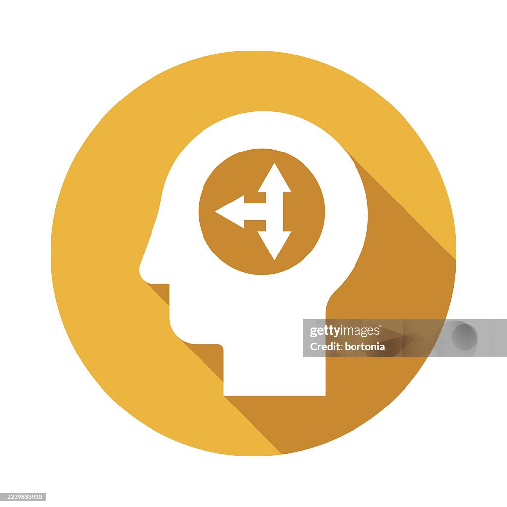 T Intersection Direction Arrow Head Glyphs Circle Icon