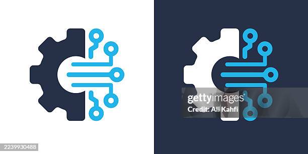 technology glyph solid icon. solid icon that can be applied anywhere, simple, pixel perfect and modern style. - binary code stock illustrations