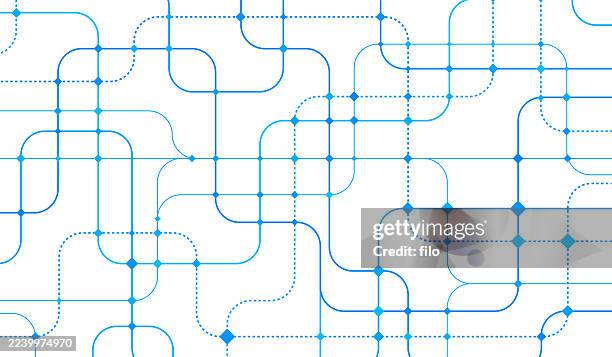 ilustraciones, imágenes clip art, dibujos animados e iconos de stock de fondo de red de conexión de plano - entrecruzado
