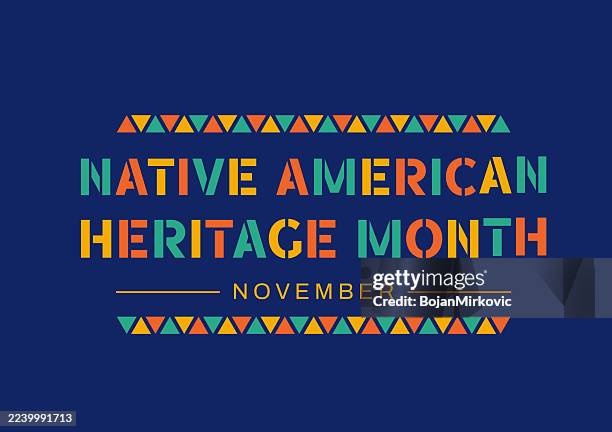 ilustraciones, imágenes clip art, dibujos animados e iconos de stock de cartel del mes de la herencia nativa americana, tarjeta, noviembre. vector - historia social