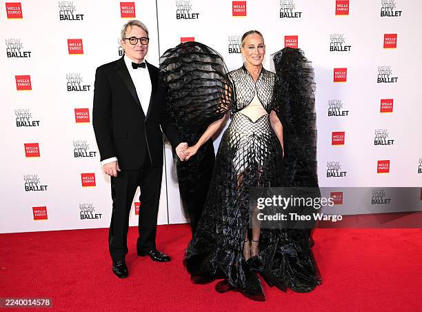 Matthew Broderick and Sarah Jessica Parker attend the New York City Ballet 2025 Fall Fashion Gala at David H. Koch Theater at Lincoln Center on...