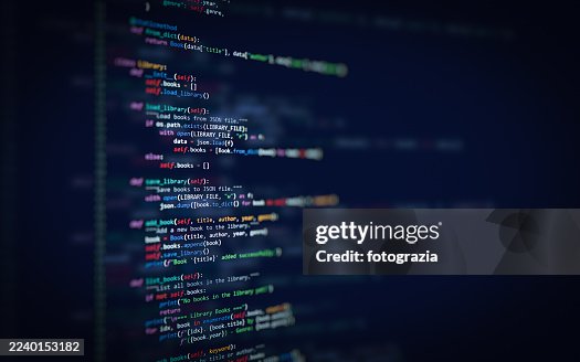 Programming Code on Screen Background Programming Code on Screen Background