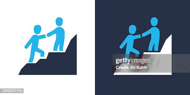 mentoring glyph solid icon. solid icon that can be applied anywhere, simple, pixel perfect and modern style. - efficient building stock illustrations